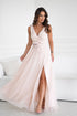 Robe longue model 199328 Bicotone